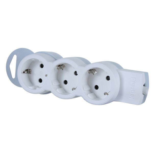 Колодка удлинителя Legrand 3х2К+З с заземлением