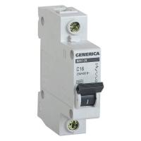 Выключатель автоматический модульный 1п C 25А 4.5кА ВА47-29 GENERICA IEK MVA25-1-025-C