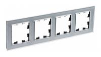 Рамка четырехпостовая Schneider Electric Atlas Design Nature алюминий