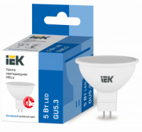 Лампа светодиодная IEK GU5.3 6500К 5 Вт